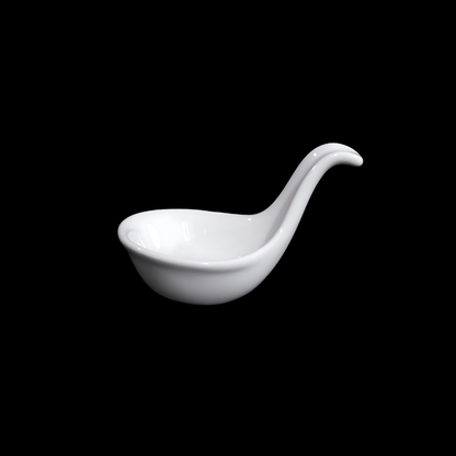 FINE CHINA SPOON FOR CAVIAR SET 11" | 28 CM - WHITE - DON BELLINI # DB306CS10