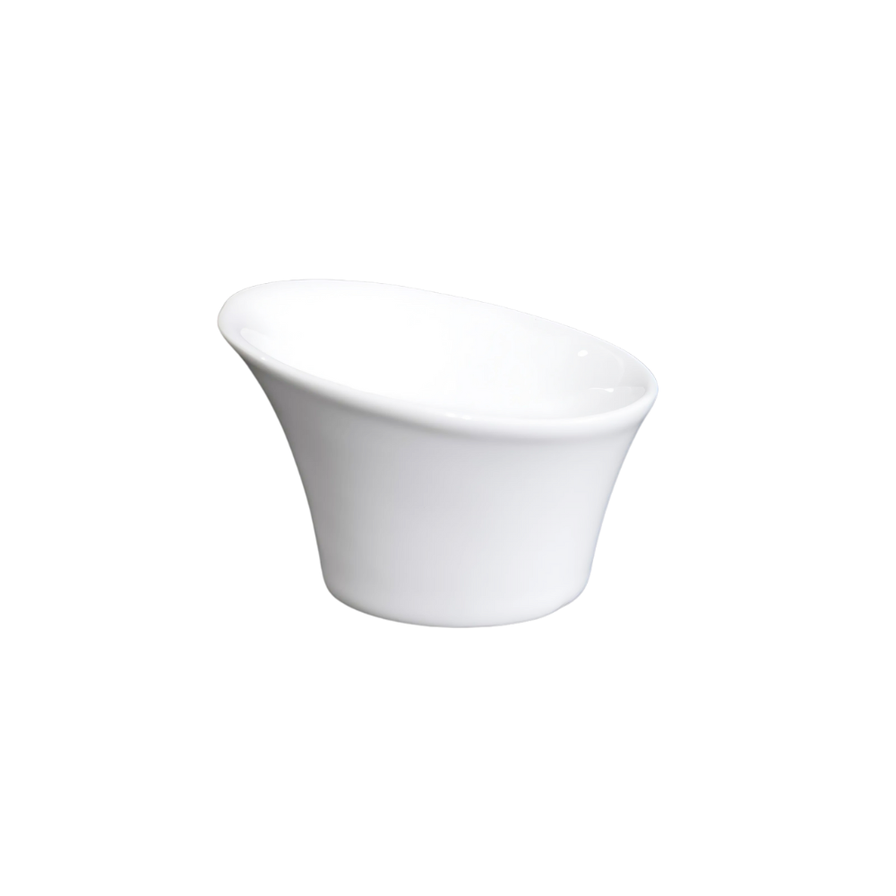 FINE CHINA SNACK/DESSERT DISH 3.5" | 9 CM - WHITE - DON BELLINI # DB306SN08