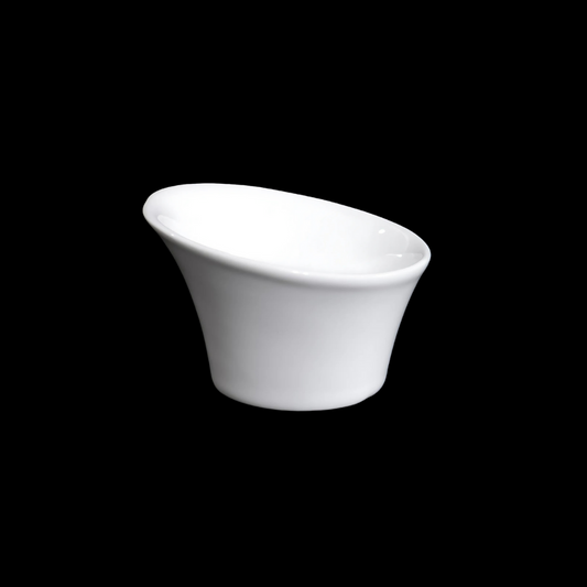 FINE CHINA SNACK/DESSERT DISH 3.5" | 9 CM - WHITE - DON BELLINI # DB306SN08