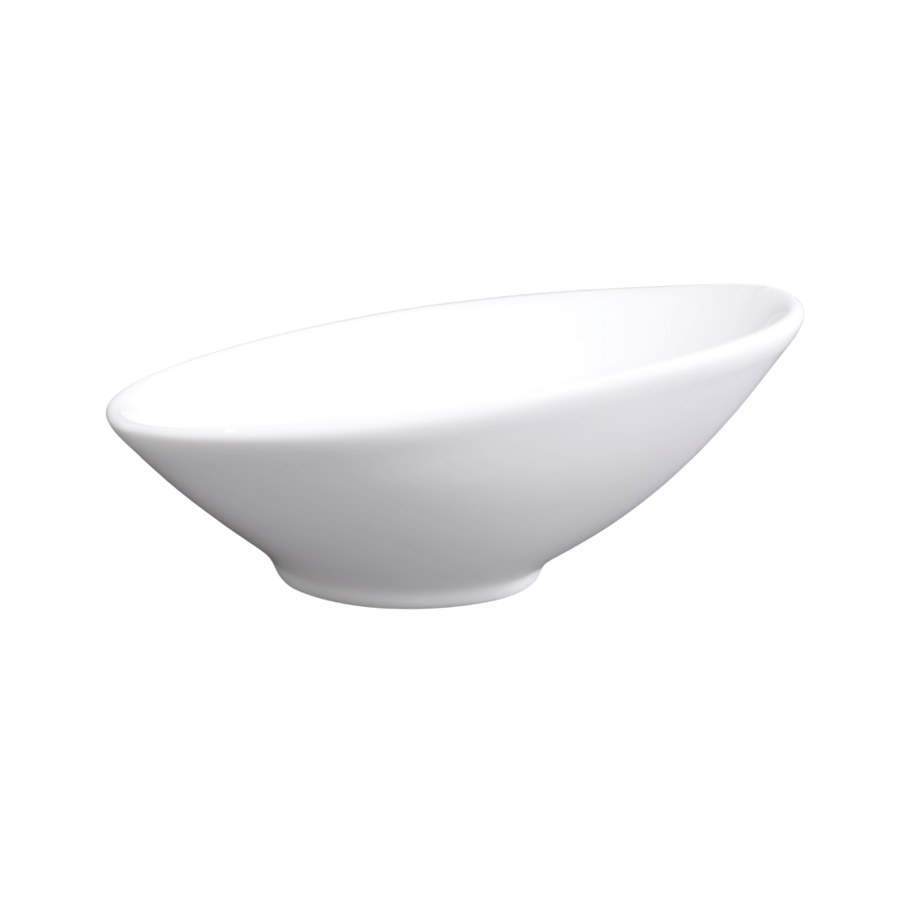 FINE CHINA SLANTING BOWL 8" | 20 CM - WHITE - DON BELLINI # DB3020221