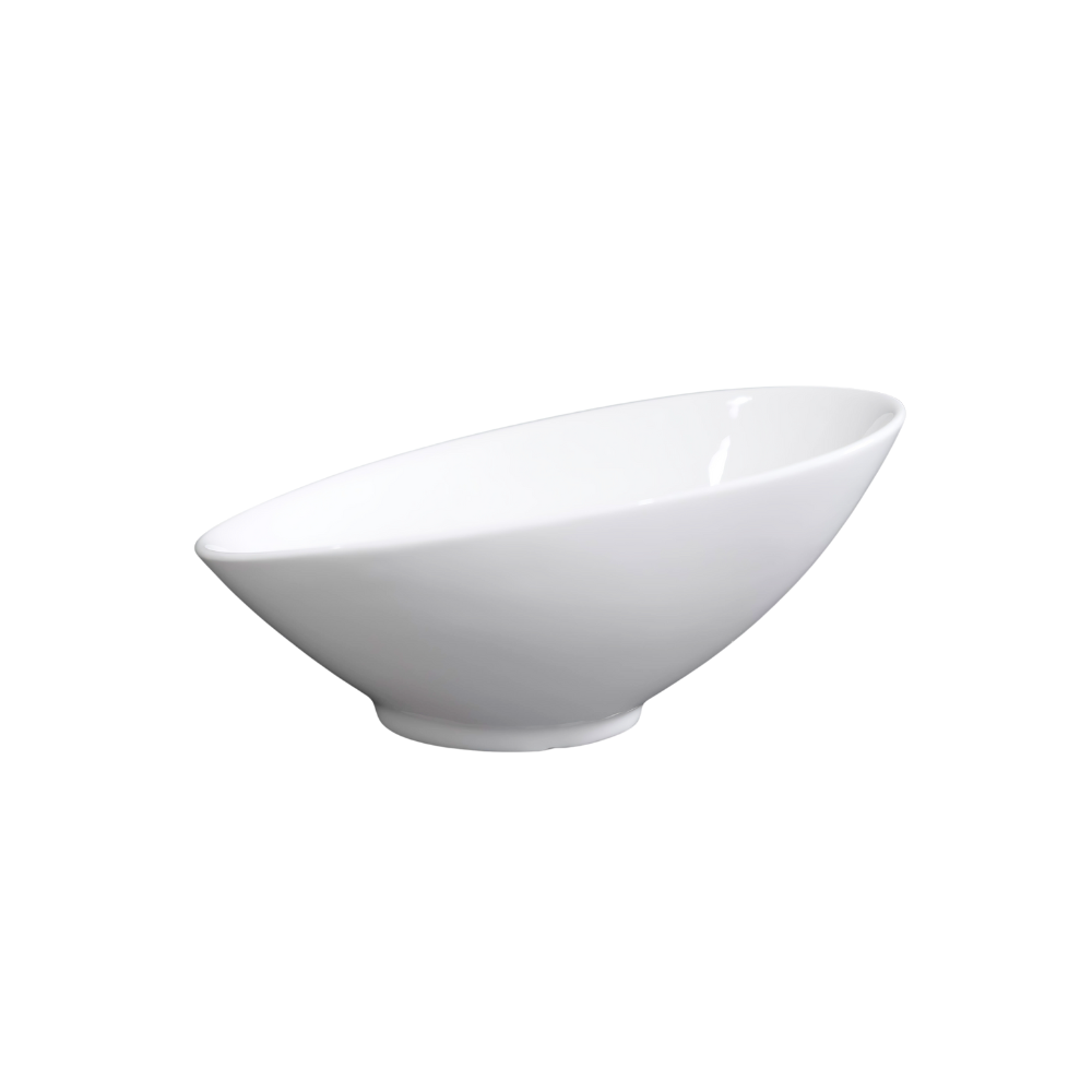 FINE CHINA SLANTING BOWL 7" | 18 CM - WHITE - DON BELLINI # DB3020217