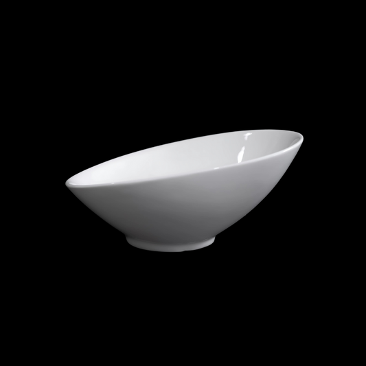 FINE CHINA SLANTING BOWL 7" | 18 CM - WHITE - DON BELLINI # DB3020217
