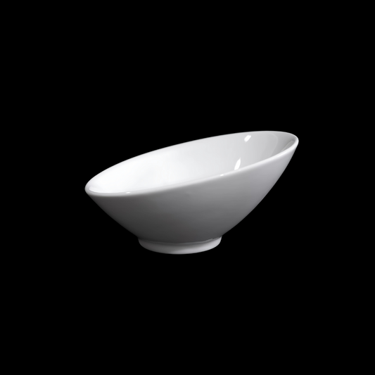FINE CHINA SLANTING BOWL 6" | 15 CM - WHITE - DON BELLINI # DB3020215