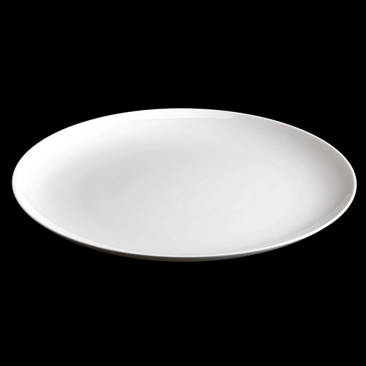 BONE CHINA SHALLOW PLATE - WHITE - DON BELLINI # DB1010430