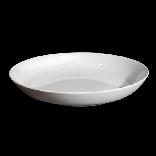 BONE CHINA SHALLOW PLATE - WHITE - DON BELLINI # DB1010426