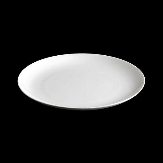 BONE CHINA SHALLOW PLATE - WHITE - DON BELLINI # DB1010423