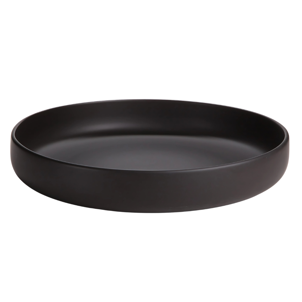 DE TERRA SERVICE PLATE 14" l 35CM - MATT BLACK - DON BELLINI # DB2119035