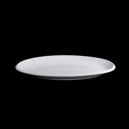 FINE CHINA THICK RIM OVAL PLATE 16" | 41 CM - WHITE - DON BELLINI # DB3011041