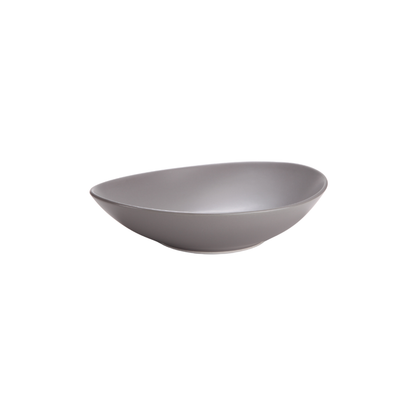 DE TERRA OVAL BOWL 9" l 23 CM - LIGHT GREY - DON BELLINI # DB2421023