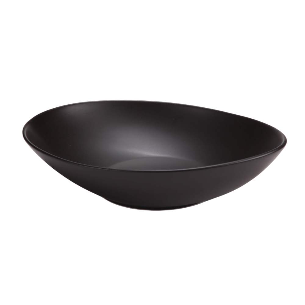 DE TERRA OVAL BOWL 11.5" l 29 CM - MATT BLACK - DON BELLINI # DB2121029