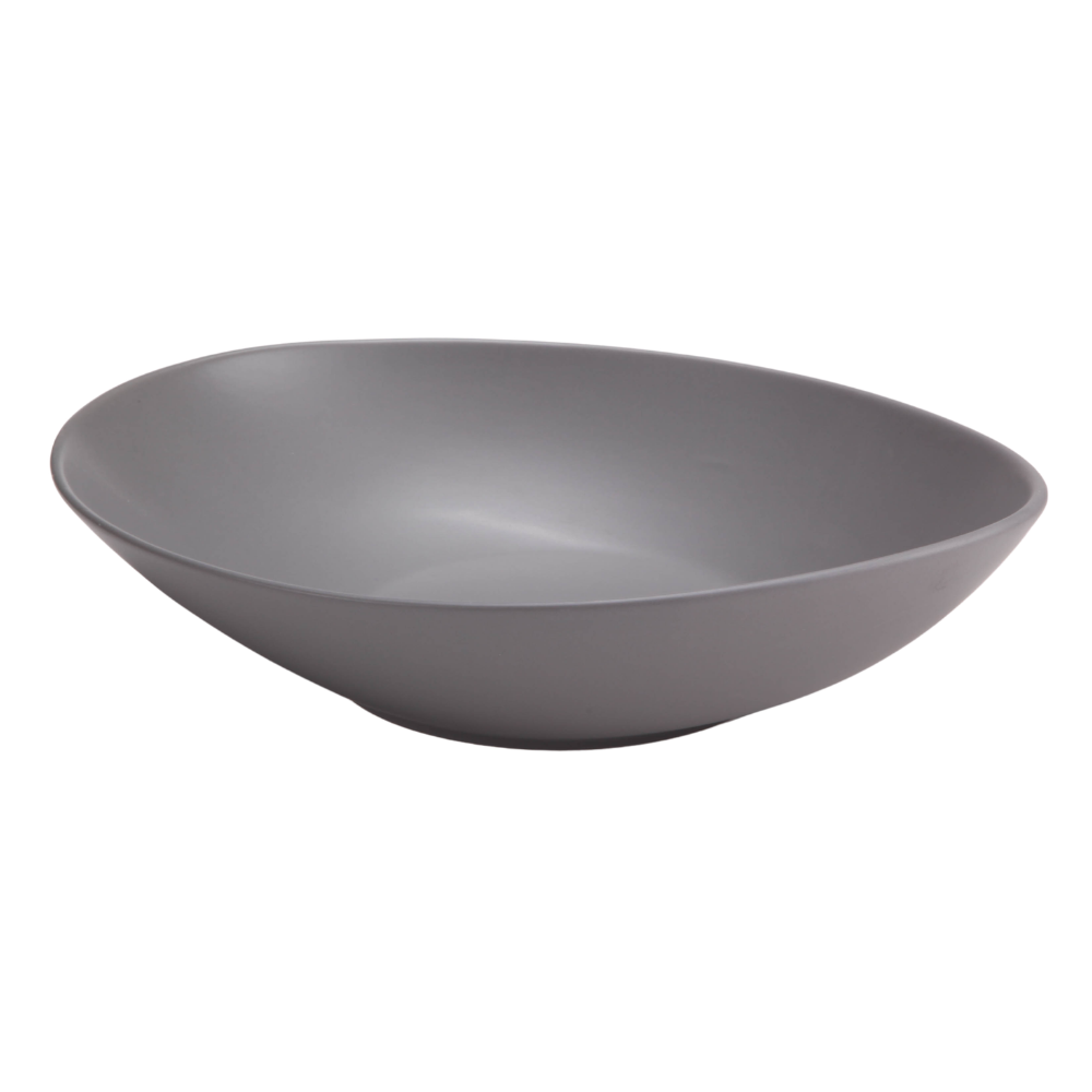 DE TERRA OVAL BOWL 11.5" l 29 CM - LIGHT GREY - DON BELLINI # DB2421029