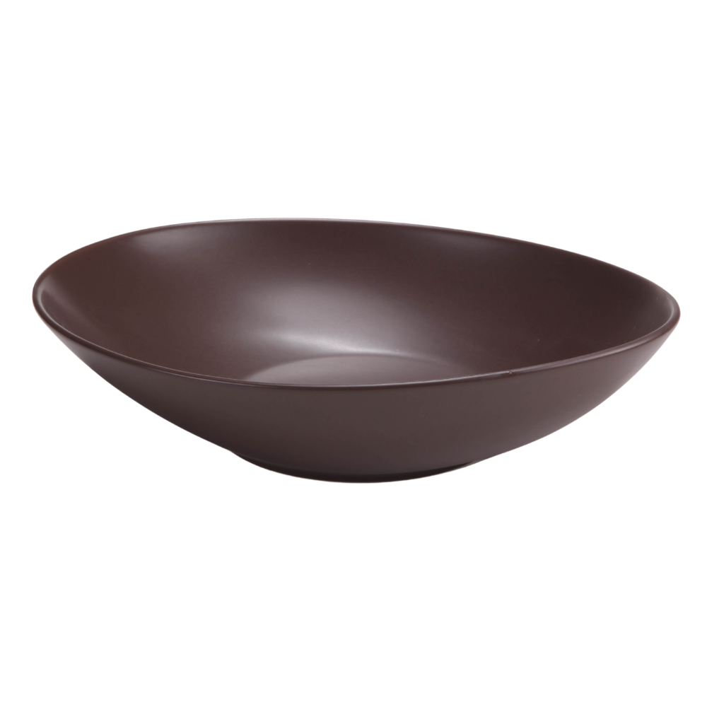 DE TERRA OVAL BOWL 11.5" l 29 CM - DARK BROWN - DON BELLINI # DB2321029