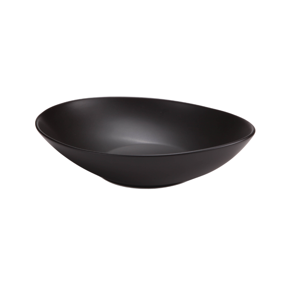DE TERRA OVAL BOWL 10" l 25 CM - MATT BLACK - DON BELLINI # DB2121025