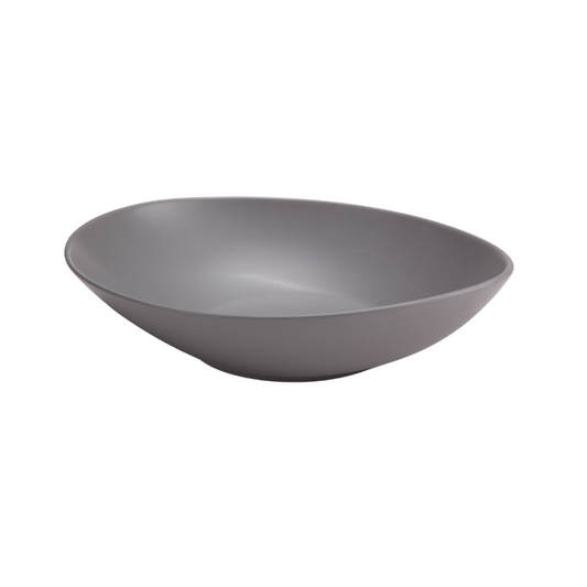 DE TERRA OVAL BOWL 10" l 25 CM - LIGHT GREY - DON BELLINI # DB2421025