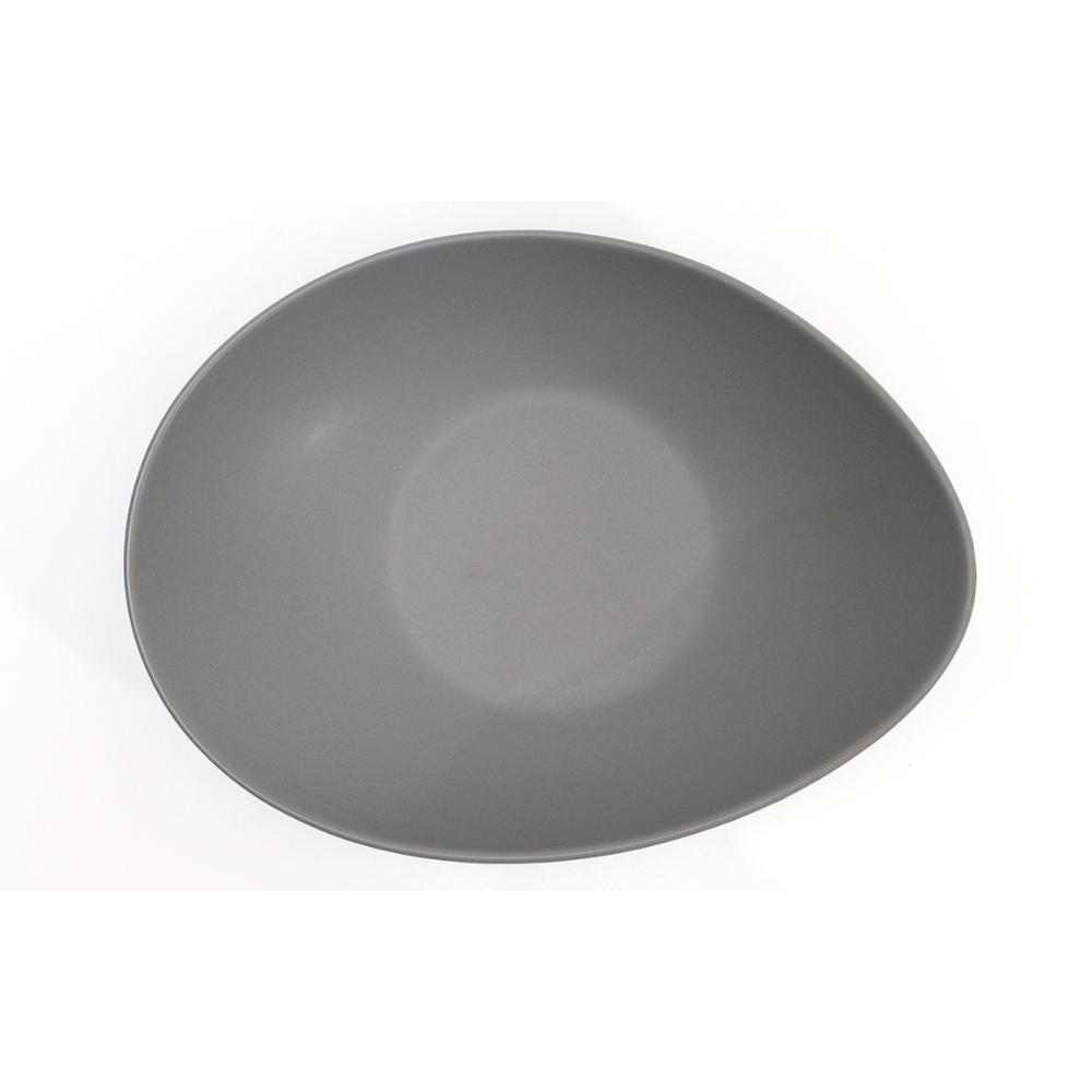 DE TERRA OVAL BOWL 10" l 25 CM - LIGHT GREY - DON BELLINI # DB2421025