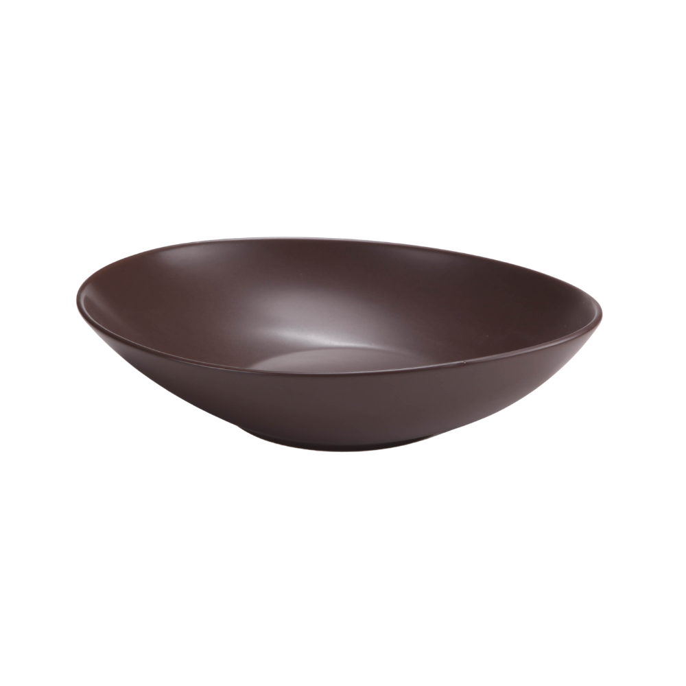 DE TERRA OVAL BOWL 10" l 25 CM - DARK BROWN - DON BELLINI # DB2321025