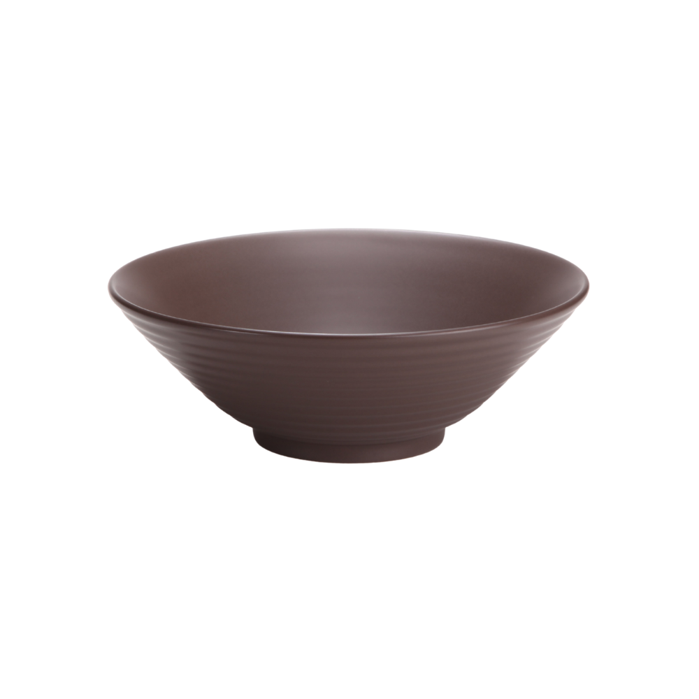 DE TERRA NOODLE BOWL 9" l 23 CM - DARK BROWN - DON BELLINI # DB2320023