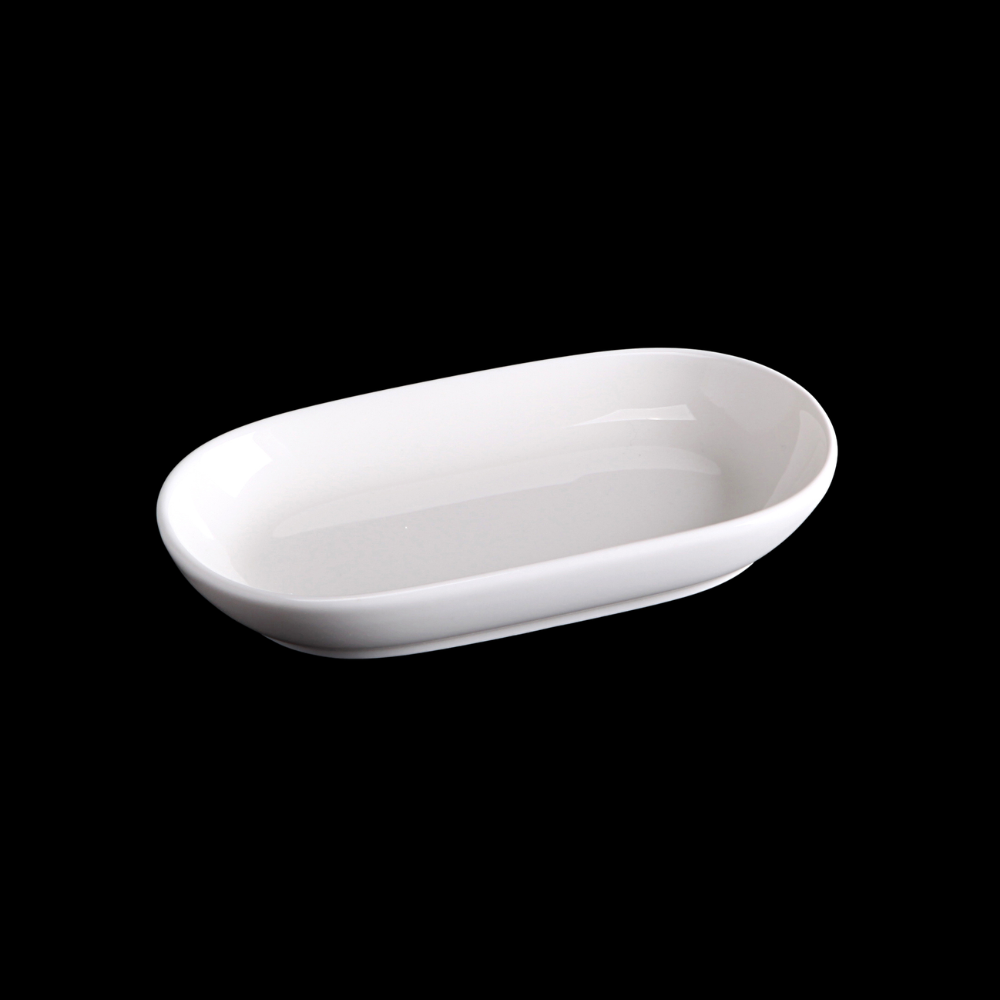 FINE CHINA DISH 5.5" X 3" | 14 CM X 7.5 CM - WHITE - DON BELLINI # DB3013014