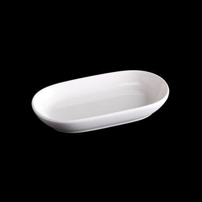 FINE CHINA DISH 5.5" X 3" | 14 CM X 7.5 CM - WHITE - DON BELLINI # DB3013014
