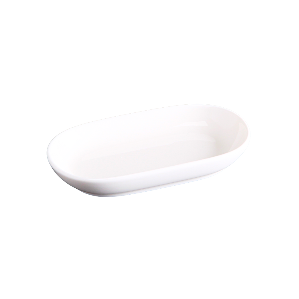 FINE CHINA DISH 5.5" X 3" | 14 CM X 7.5 CM - WHITE - DON BELLINI # DB3013014