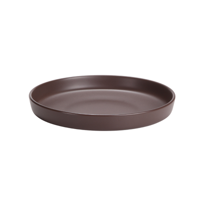 DE TERRA DEEP PLATE 9.25" l 24CM - DARK BROWN - DON BELLINI # DB2310224
