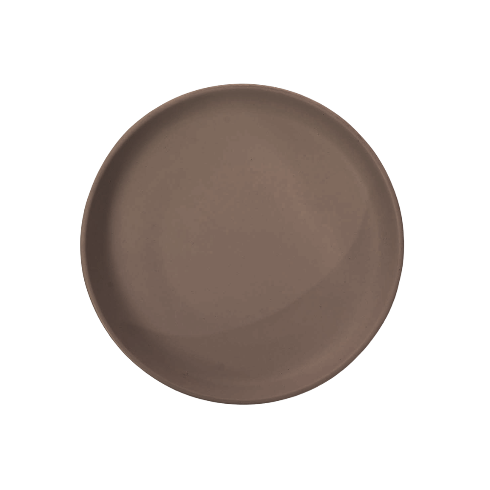 DE TERRA DEEP PLATE 9.25" l 24CM - DARK BROWN - DON BELLINI # DB2310224