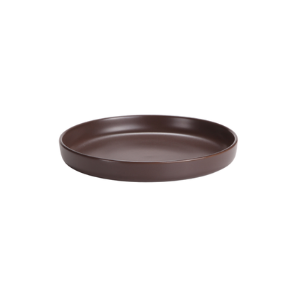 DE TERRA DEEP PLATE 8.25" l 21CM - DARK BROWN - DON BELLINI # DB2310221