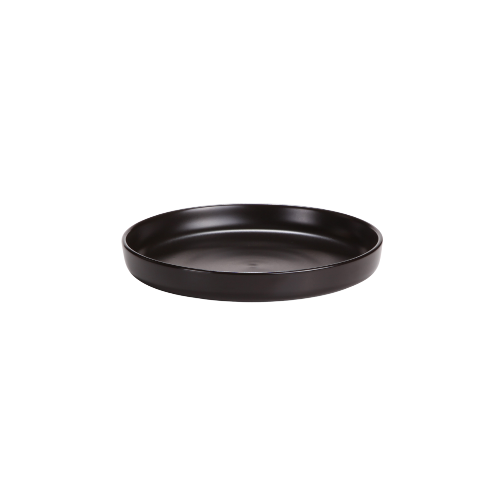 DE TERRA DEEP PLATE 7.25" l 19 CM - MATT BLACK - DON BELLINI # DB2110219