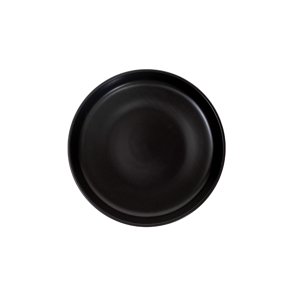 DE TERRA DEEP PLATE 7.25" l 19 CM - MATT BLACK - DON BELLINI # DB2110219