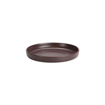 DE TERRA DEEP PLATE 7.25" l 19 CM - DARK BROWN - DON BELLINI # DB2310219