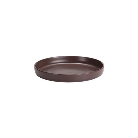 DE TERRA DEEP PLATE 7.25" l 19 CM - DARK BROWN - DON BELLINI # DB2310219