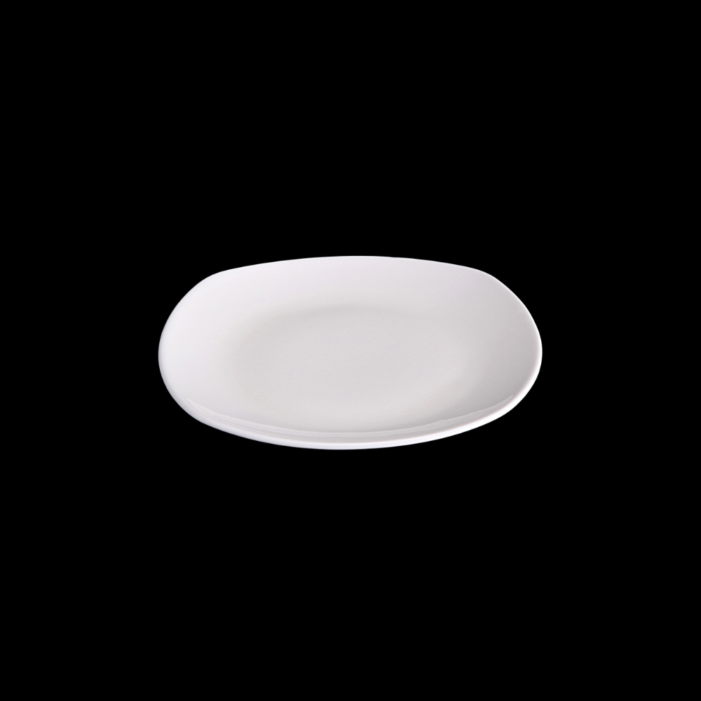 FINE CHINA BREAD PLATE 6.5" X 6.5" | 16.5 X 16.5 CM - WHITE - DON BELLINI # DB3012017