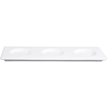 FINE CHINA BASE PLATE FOR SNACK/DESSERT DISH 11" | 28 CM - WHITE - DON BELLINI # DB306SN26