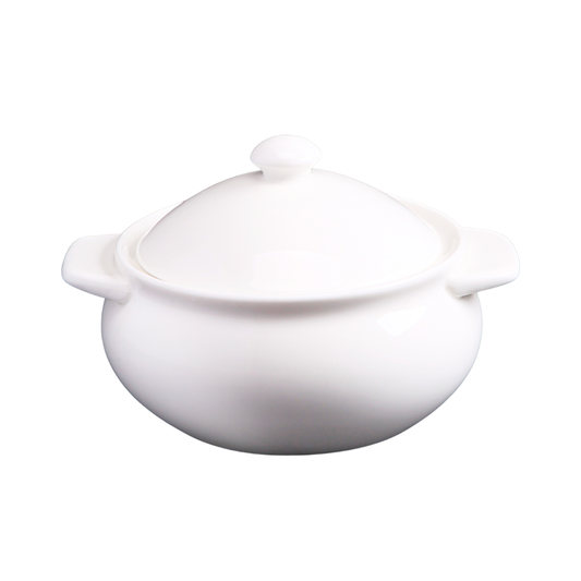 FINE CHINA BAKING POT 15 OZ | 450 ML - WHITE - DON BELLINI # DB3070045