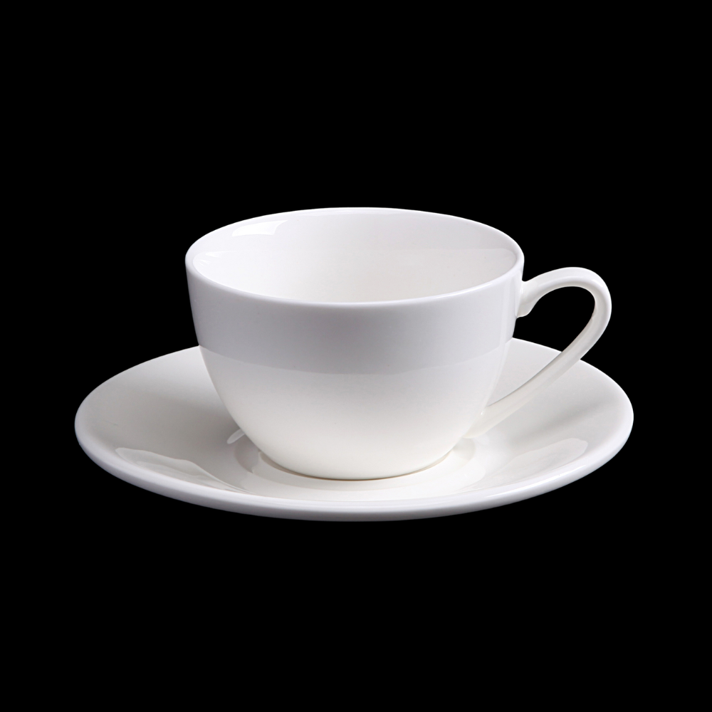 FINE CHINA 6 OZ | 180 ML CAPPUCCINO CUP - WHITE - DON BELLINI # DB3030018