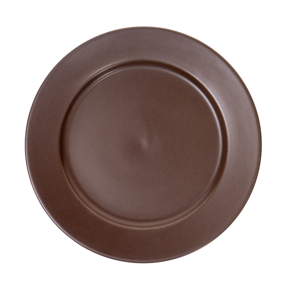 DE TERRA PLATE 11" l 28CM - DARK BROWN - DON BELLINI # DB2310128