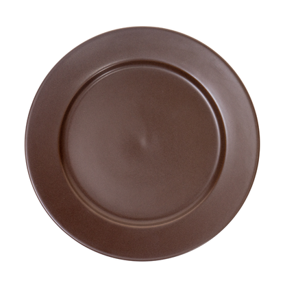 DE TERRA PLATE 11" l 28CM - DARK BROWN - DON BELLINI # DB2310128