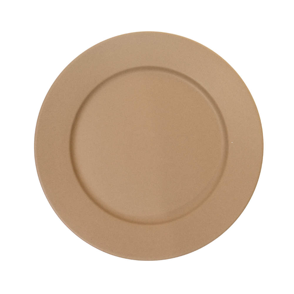 DE TERRA PLATE 10" l 25CM - SANDY KHAKI - DON BELLINI # DB2210125