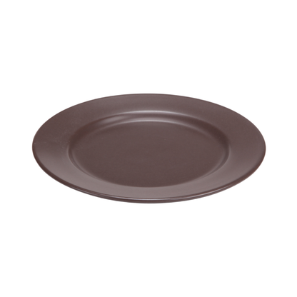 DE TERRA PLATE 10" l 25CM - DARK BROWN - DON BELLINI # DB2310125
