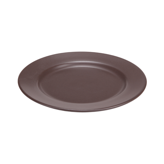 DE TERRA PLATE 10" l 25CM - DARK BROWN - DON BELLINI # DB2310125