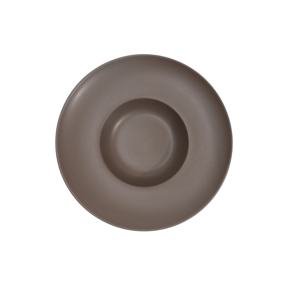 DE TERRA PASTA PLATE 9.25" l 24 CM - DARK BROWN - DON BELLINI # DB2310524