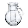 KUFRA JUG WITH SOLID WHITE LID - BORMIOLI ROCCO # 1.35729