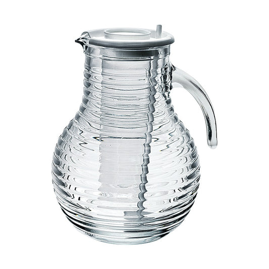 VIVA JUG WITH SOLID WHITE LID - BORMIOLI ROCCO # 1.35800