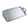 STAINLESS STEEL RECTANGULAR SPECULAR BASIN WITH GOLD PLATING STAINLESS STEEL LUGS - ASSORTED - KITCHENWARE # 101122