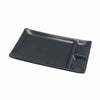 KAMOME 9" REC SAUCE PLATTER - BLACK - EFAY # 113109BK