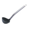 PLASTIC SOUP LADLE WITH STAINLESS STEEL HANDLE - SILVER - KITCHENWARE # 181184