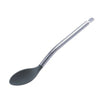 PLASTIC SPOON WITH STAINLESS STEEL HANDLE - SILVER - KITCHENWARE # 184184