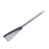 PLASTIC EGG SPATULA WITH STAINLESS STEEL HANDLE - SILVER - KITCHENWARE # 188184