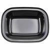 ENAMEL 10.5" RECTANGULAR PIE DISH - BLACK - EFAY # 2205113