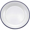 ENAMEL 9" ROUND SIDE DISH - NAVY BLUE RIM - EFAY # 2207091